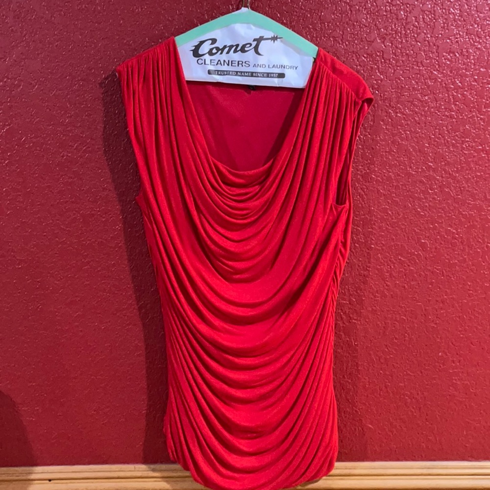 Express Red, large, form fitted top